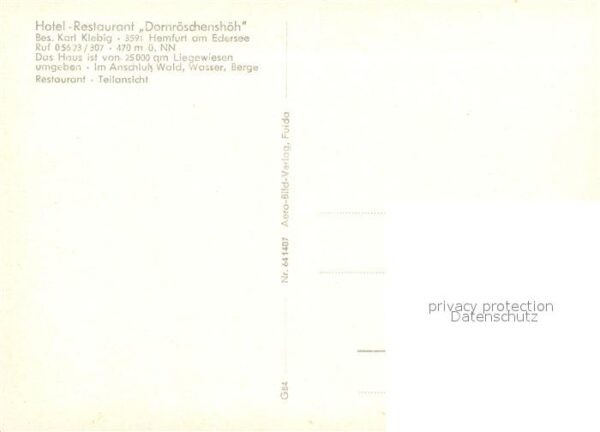 Hemfurth-Edersee Hotel Restaurant Dornroeschenshoeh – Bild 2