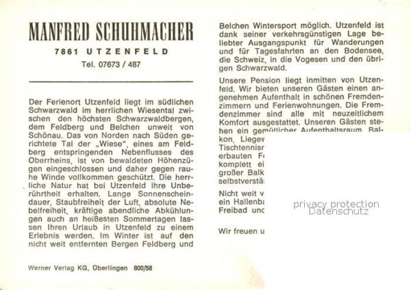 Utzenfeld Schwarzwald Haus Schuhmacher – Bild 2