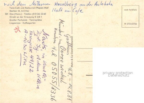 Elze Leine Tanz-Cafe Restaurant Papen-Hof – Bild 2
