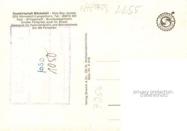 Langenhorn Husum Gastwirtschaft Moenkebuell – Bild 2