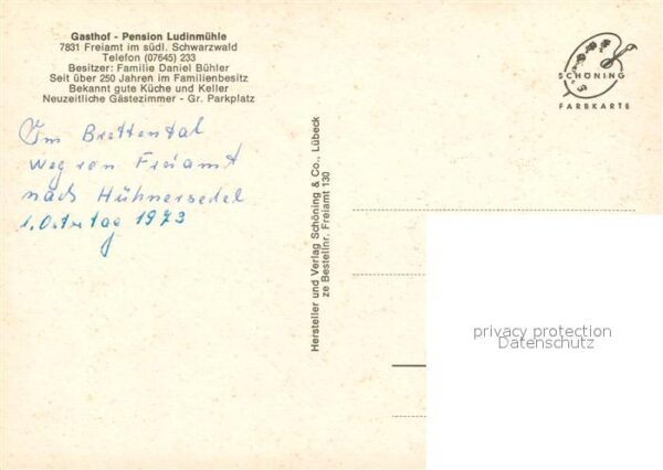Freiamt Gasthof Pension Ludinmuehle – Bild 2