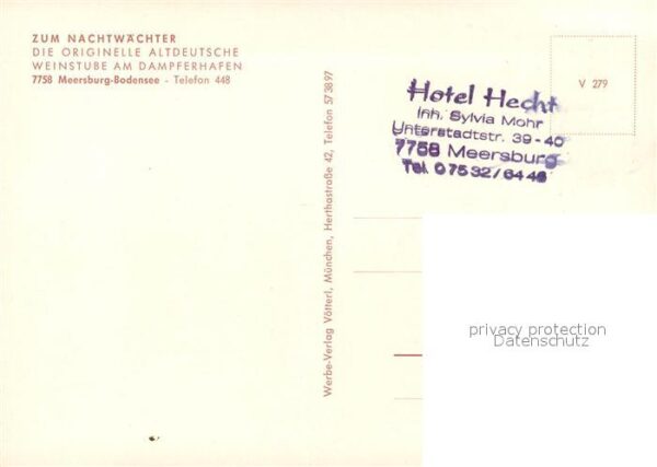 Meersburg Bodensee Weinstube Zum Nachtwaechter – Bild 2