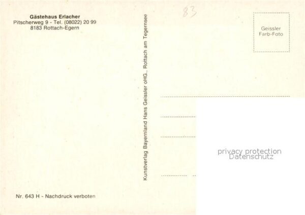 Rottach-Egern Gaestehaus Erlacher – Bild 2