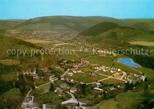 Willingen Sauerland Fliegeraufnahme mit Strycktal