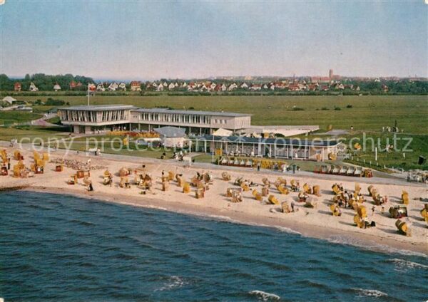 Cuxhaven Doese Nordseebad Strandhaus Doese Fliegeraufnahme