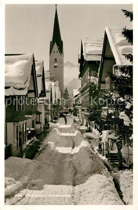 Oberstdorf Kirchstrasse Winter
