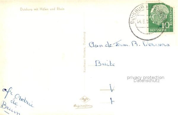 Duisburg Ruhr Fliegeraufnahme Hafen Rhein – Bild 2