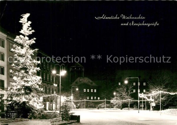 Bayreuth Weihnachtsbaum Luitpoldplatz Neujahrsgruesse