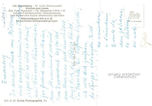 Zwerenberg Calw Pension Lamm Panorama – Bild 2