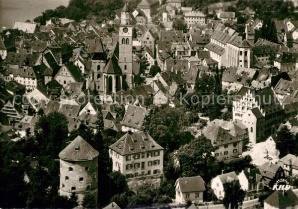 ueberlingen Bodensee KIrche Altstadt Fliegeraufnahme