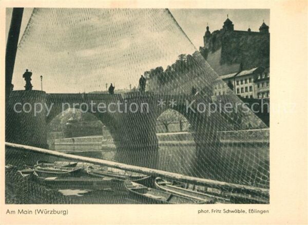 Wuerzburg Am Main Fischerboote Festung