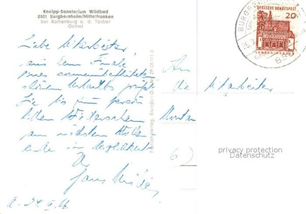 Burgbernheim Kneipp Sanatorium Wildbad – Bild 2