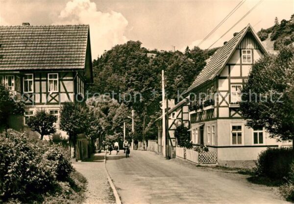 Rohrbach Saalfeld Ortsansicht Fachwerkhaeuser