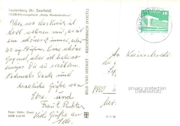 Leutenberg Thueringen FDGB Erholungsheim Katja Niederkirchner – Bild 2