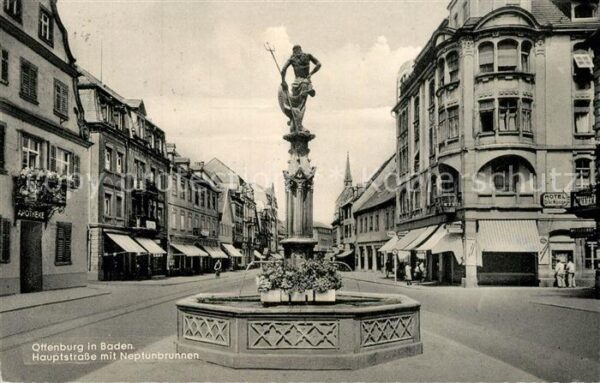 Offenburg Hauptstrasse Neptunbrunnen