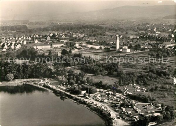 Manzell Campingplatz am Bodensee Fliegeraufnahme