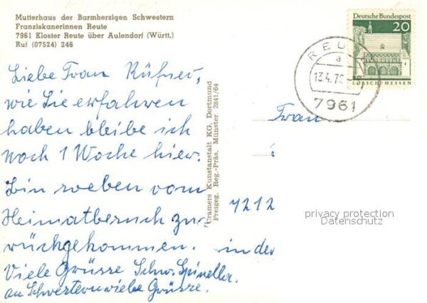 Aulendorf Kloster Reute Fliegeraufnahme – Bild 2