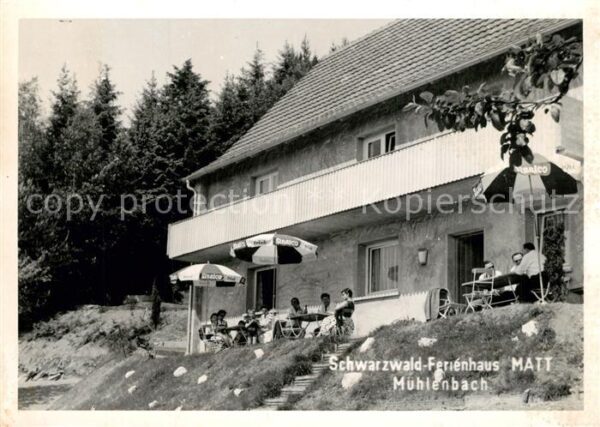 Muehlenbach Baden Schwarzwaldhaus Matt