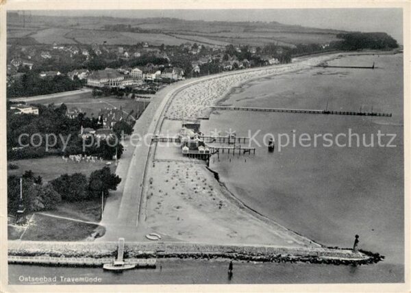 Travemuende Ostseebad Fliegeraufnahme