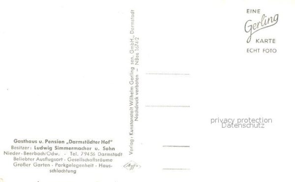 Nieder-Beerbach Gasthaus Pension Darmstaedter Hof – Bild 2
