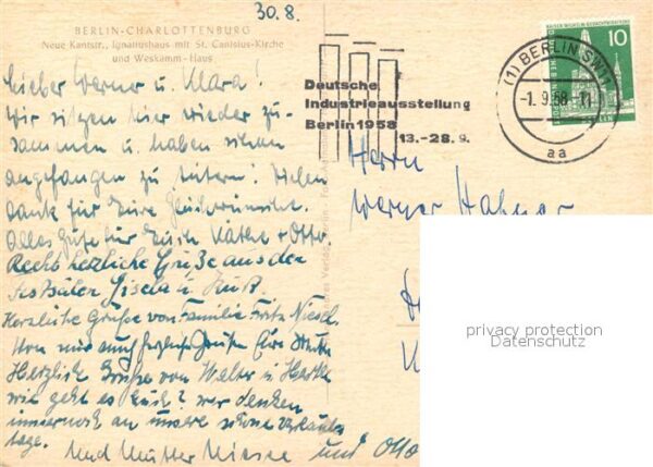 Charlottenburg Neue Kantstr Ignatiushaus mit St Canisius Kirche und Weskam Haus – Bild 2