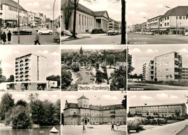 Lankwitz Leonorenstr Festhalle Kaiser Wilhelm Str Hochhaus Park Siedlung Teich R