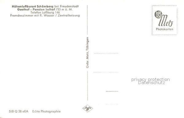 Schoemberg Freudenstadt Panorama Hoehenluftkurort im Schwarzwald Gasthof Pension – Bild 2