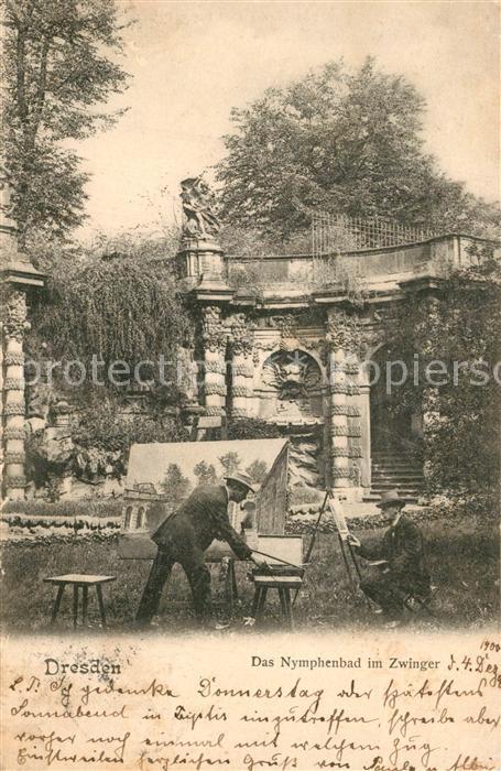 Dresden Nymphenbad im Zwinger Kunstmaler