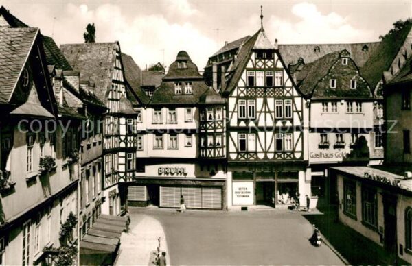 Limburg Lahn Kornmarkt Altstadt Fachwerkhaeuser