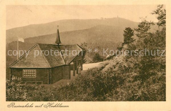 Badenweiler Gasthaus Rasinahoehe mit Blick zum Hochblauen Schwarzwald