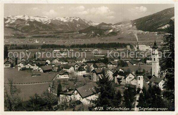 Kiefersfelden Panorama mit Geigelsteingruppe