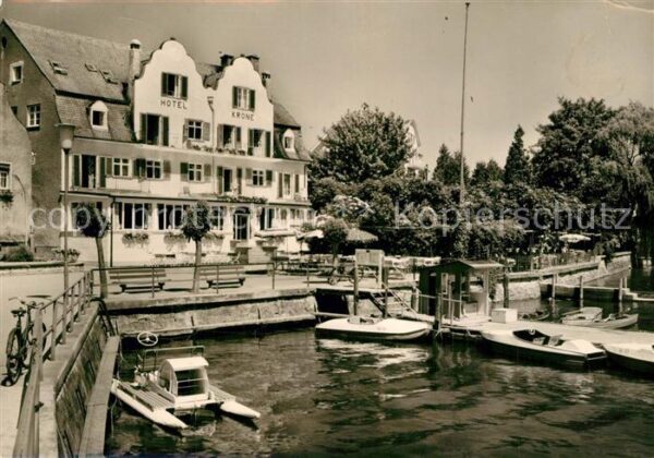 Wasserburg Bodensee Hotel Krone am See Bootsanleger