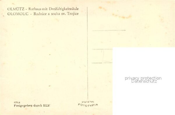 Olmuetz Olomouc Rathaus mit Dreifaltigkeitss?ule – Bild 2