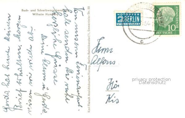Friesenheim Baden Schreibwarenhandlung Wilhelm Homberg – Bild 2