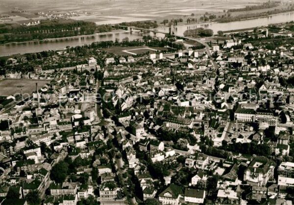 Worms Rhein Fliegeraufnahme