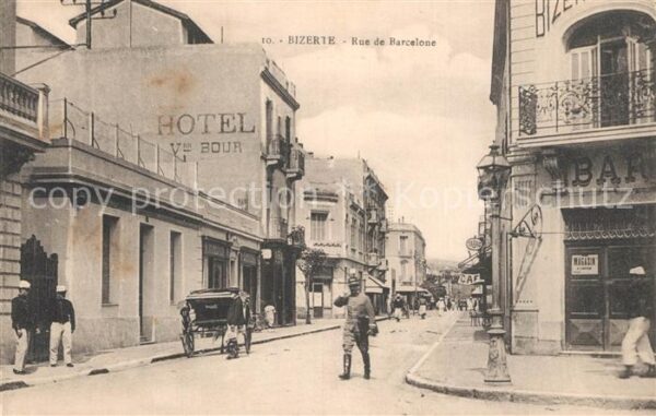 Bizerte Rue de Barcelone Pferdekutsche