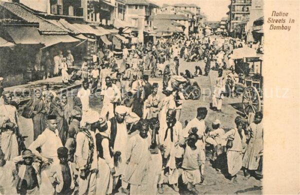 Bombay Mumbai Native Streets