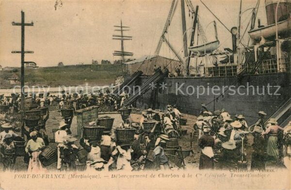 Fort-De-France Debarquement de Charbon Hafen Einschiffen