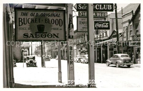 Virginia City Nevada Strassenpartie