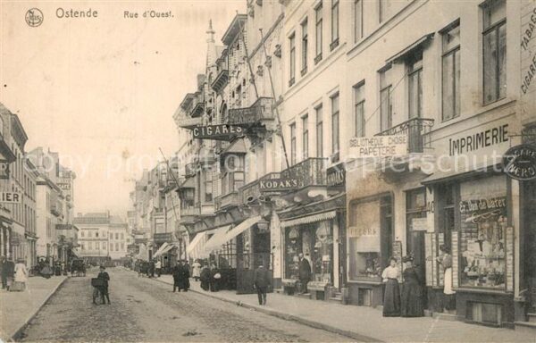 Ostende Oostende Rue d`Ouest
