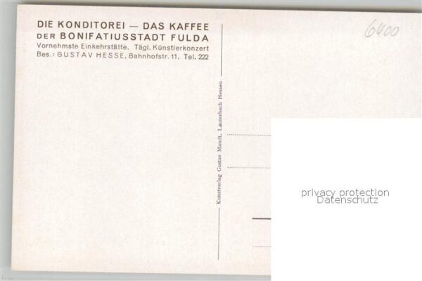 Fulda Konditorei Kaffee der Bonifatiusstadt – Bild 2