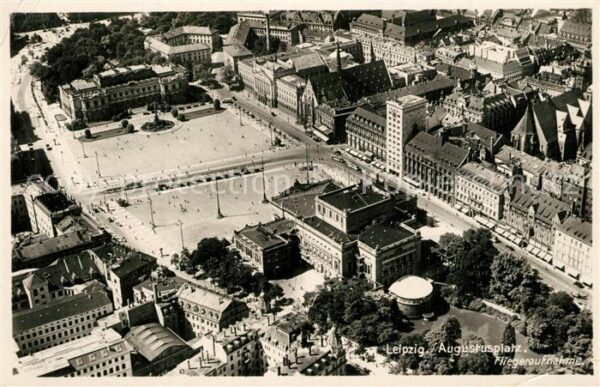 Leipzig Fliegeraufnahme Augustusplatz