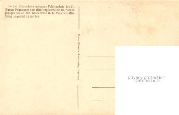 Altoetting uebertragung Feld Standarte Allgaeuer Pilgerzug Gnadenkapelle – Bild 2