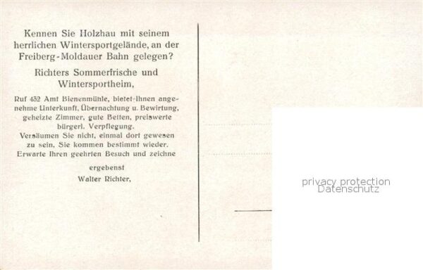 Holzhau Rechenberg-Bienenmuehle Pension Richter Wintersportheim – Bild 2