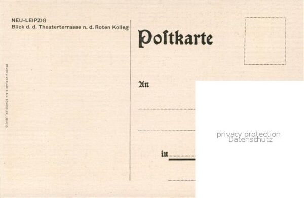 Leipzig Theaterterrasse mit Rotem Kolleg – Bild 2