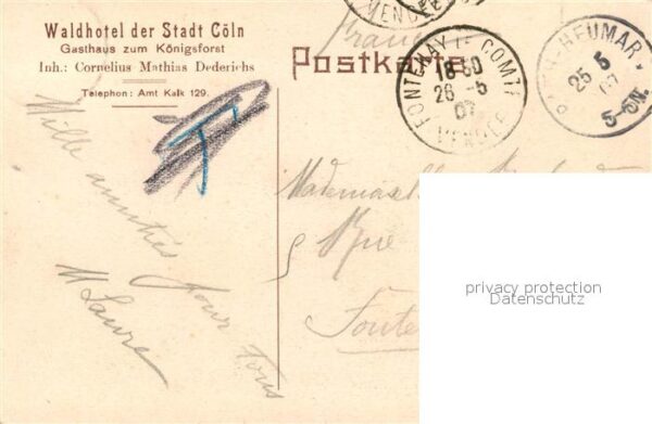 Coeln Rhein Waldhotel der Stadt Coeln Koenigsforst – Bild 2