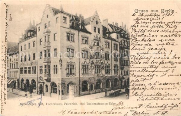 Berlin Nuernberger Hof Tucherhaus Friedrich und Taubenstrassen Ecke
