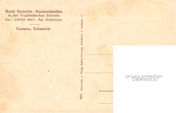 Rentzschmuehle Vogtland Thueringen Hotel Steinicht Terrasse – Bild 2