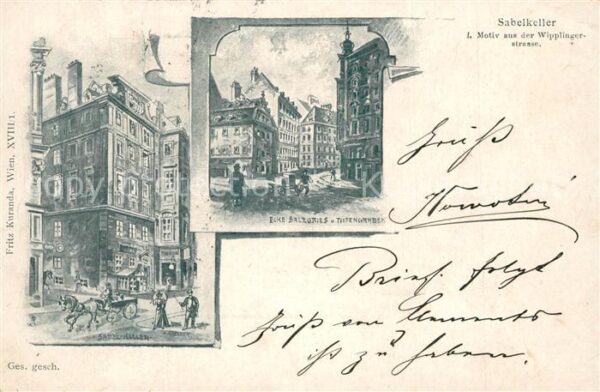 Wien Sabelkeller Ecke Salzgries und Tiefengraben