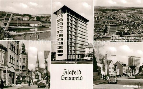 Geisweid Freibad Hochhaus Bhanhofstrasse Lindenstrasse